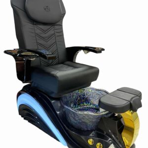 Ghế Pedicure MTC Cơ Bản – Màu Đen, Bồn Pha Lê